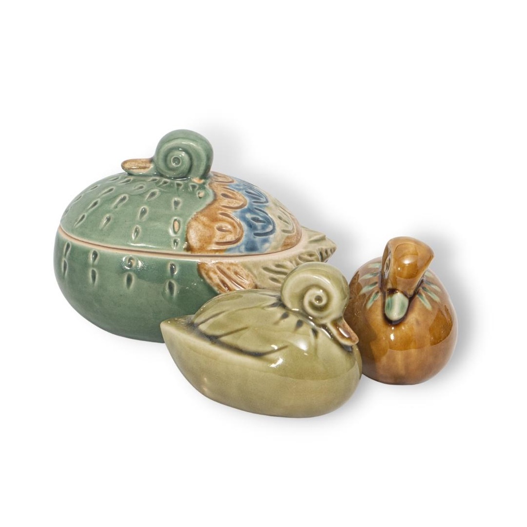 Hộp Đựng Mứt & Bánh Kẹo Hình Chú Vịt Mẹ & Con | Trang Trí Bàn Làm Việc | Decor Phòng Khách | Hũ Đựng Gia Vị