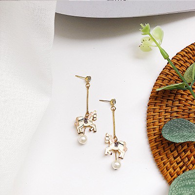 Bông tai dáng dài phong cách hoạt hình cổ tích dễ thương MS209