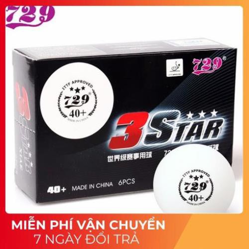 [Free Ship] Quả bóng bàn 729 3 sao 40+ tiêu chuẩn thi đấu (6 quả/hộp)