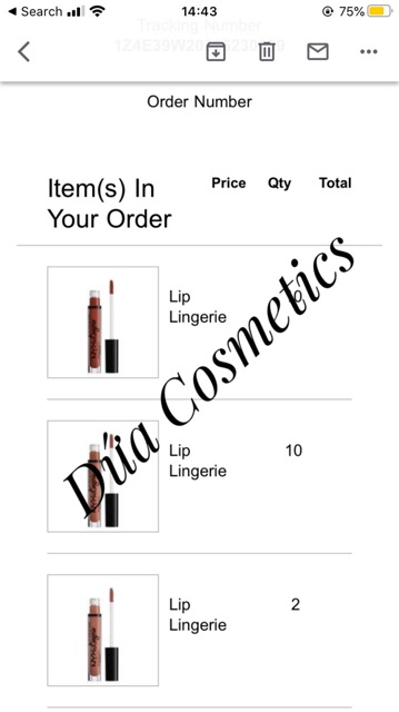 Son kem lì NYX Lingerie