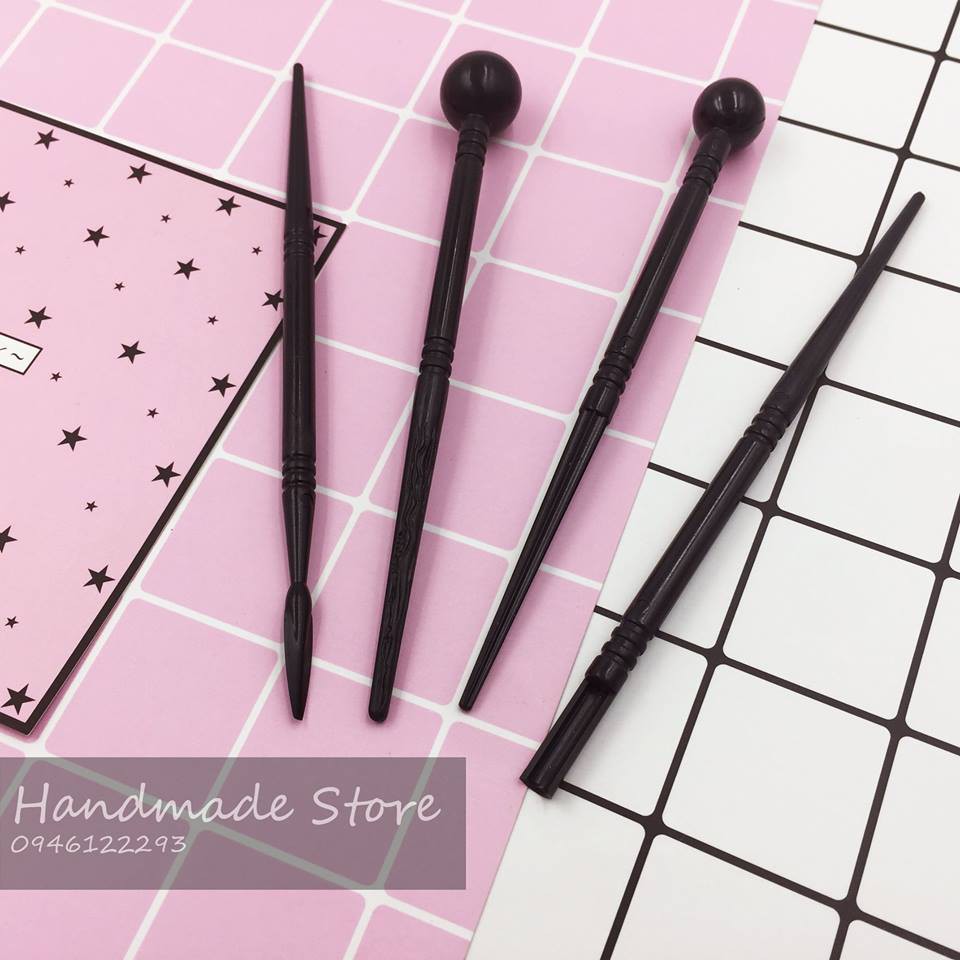 Set 4 dụng cụ làm hoa đen