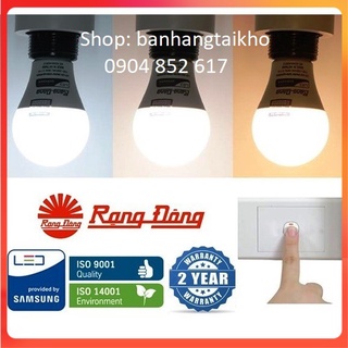 💥chính hãng💥 bóng led đổi màu 9w rạng đông 3in1, samsung chipled chuẩn hàng