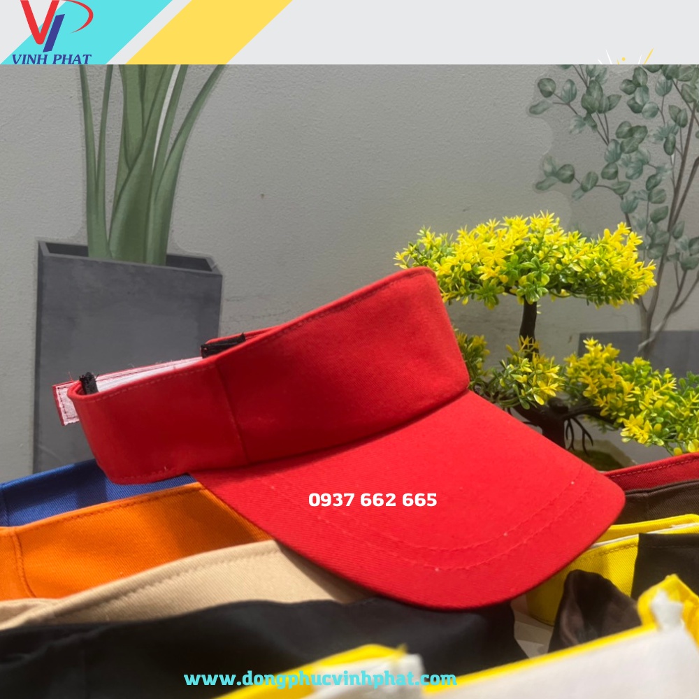 Nón Kết Nửa Đầu Màu Đỏ Năng Động, Nón Kết Tennis Màu Đỏ Nam Nữ Mẫu Mã Đẹp - Hình thật