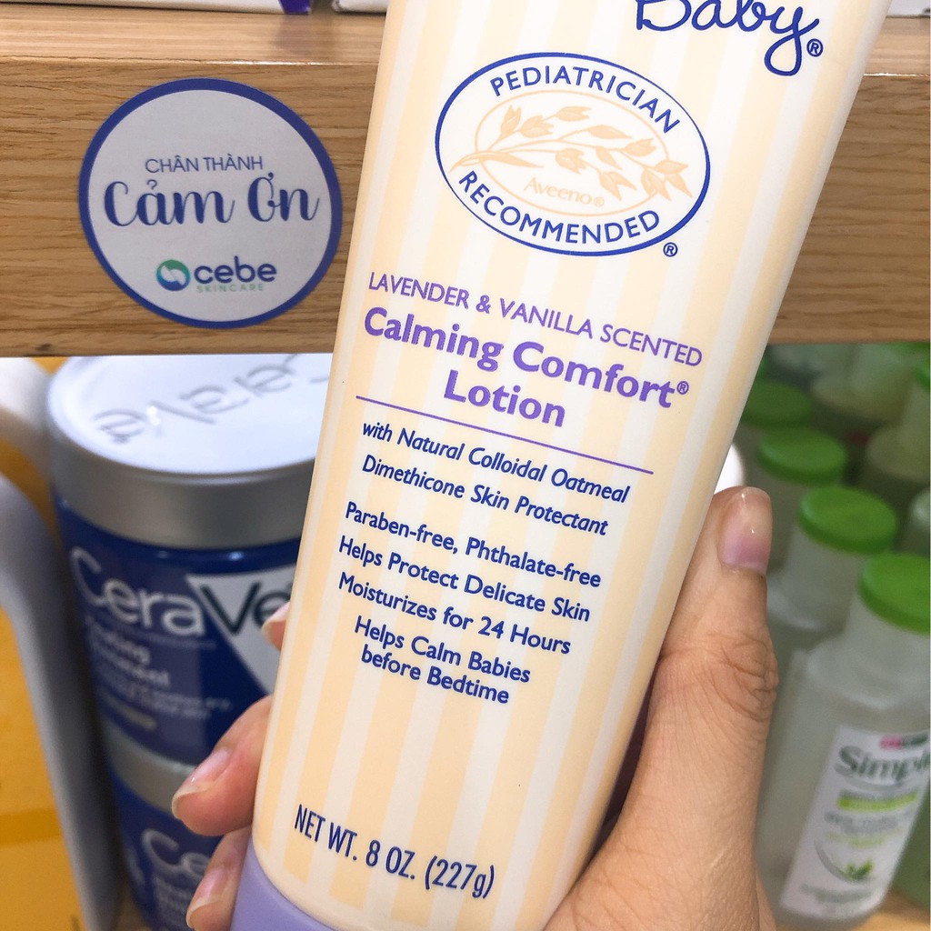 Kem dưỡng cho bé Aveeno Baby Calming Comfort Lotion (227g)