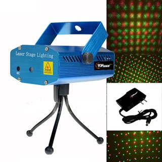 [Xả hàng] Đèn Chiếu Sân Khấu Mini Laser Stage Light - Ánh Sáng Xanh Chủ Đạo Loại tốt