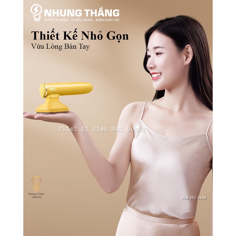 Bàn Là Hơi Nước Cầm Tay LM-2005A - Bàn Ủi Mini Bằng Titan 33W - Có Thể Ủi Khô Và Ướt Tiện Lợi - Bảo Hành 1 năm -Có Video