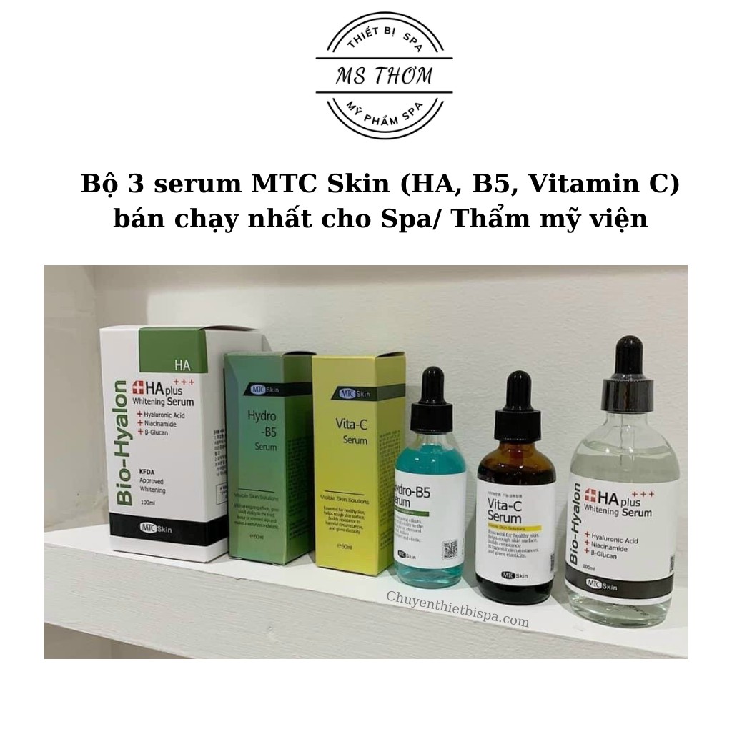 Serum HA Plus Whitening Chính hãng MTC Skin Hàn Quốc chai 100ml cấp ẩm, dưỡng da