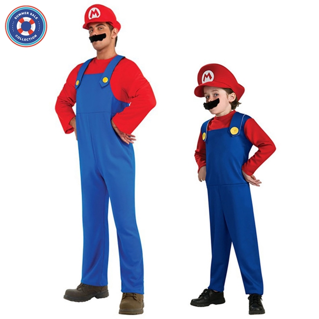 Bộ Đồ Hóa Trang Halloween Nhân Vật Super Mario Dành Cho Gia Đình