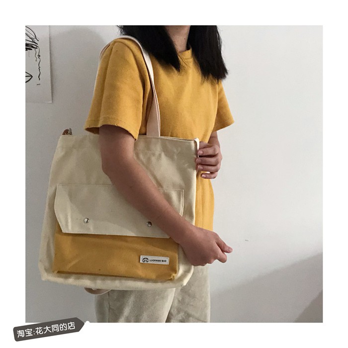 Túi vải đeo vai Luofanni bag