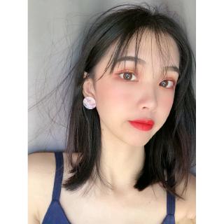 Earrings female cubes retro style