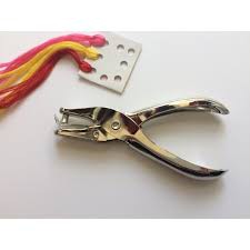 Kìm bấm lỗ giấy hoặc vải dạ bấm 1 lỗ đơn làm thẻ học, giáo cụ dạy trẻ...