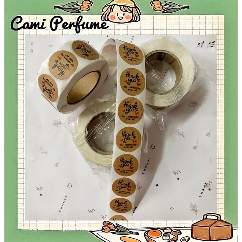 Sticker Thank You ♥ Miếng nhãn dán cảm ơn khách hàng, gói quà, gói hàng | BigBuy360 - bigbuy360.vn