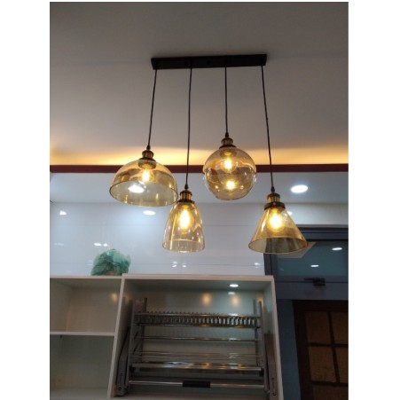 Đèn thả bàn ăn, quầy bar, trang trí quán, shop bao gồm bóng led