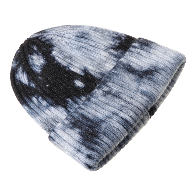 Mũ Beanie Dệt Kim Màu Gradient Thời Trang Mùa Đông Ấm Áp