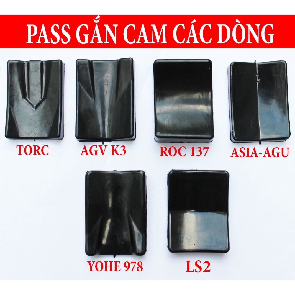 Pass gắn camera hành trình ngay cằm fullface, phụ kiện camera hành trình giá rẻ