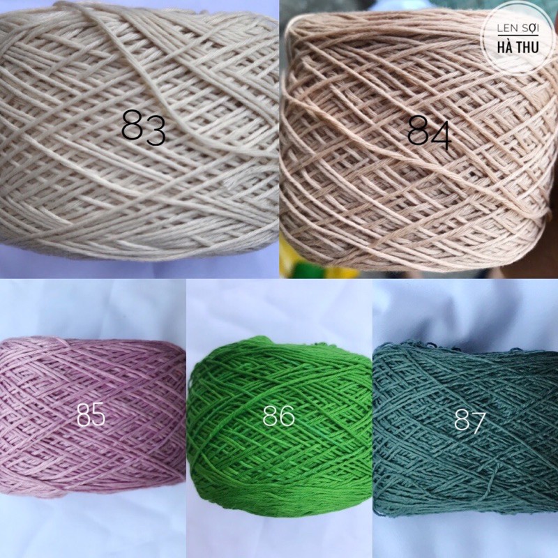 Sợi cotton việt nam 1mm loại 1 (từ màu 61-80)