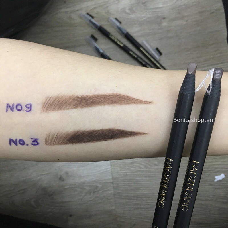 [CHÍNH HÃNG] Chì xé kẻ Mày Phẩy Sợi Haozhuang Make Up Milano Eyebrow Pencil Precicion CHỐNG NƯỚC, LÂU TRÔI