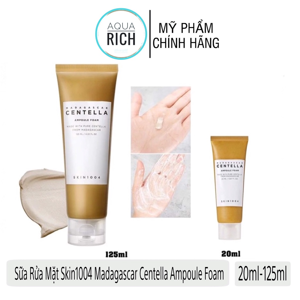 Sữa Rữa Mặt Chiết Xuất Rau Má Skin1004 Madagascar Centella Ampoule Foam 125ml