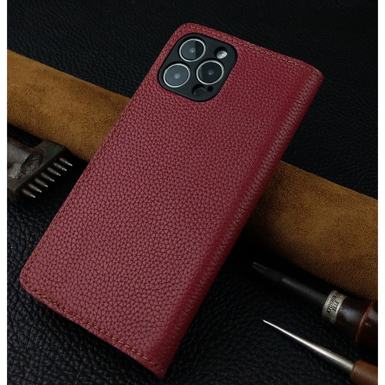 Bao da Iphone 12 pro max,13 pro max,14 pro max Handmade Da Bò Thật