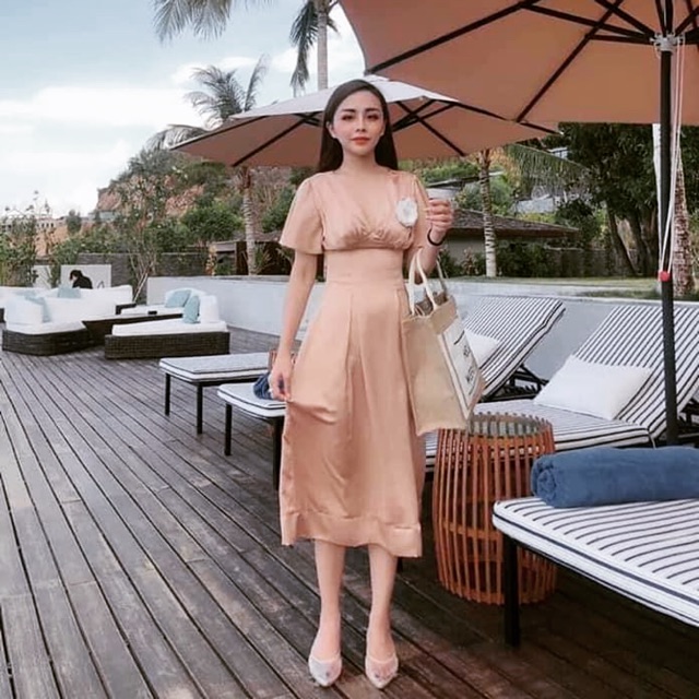 Đầm dáng dài thời trang (lựa live)