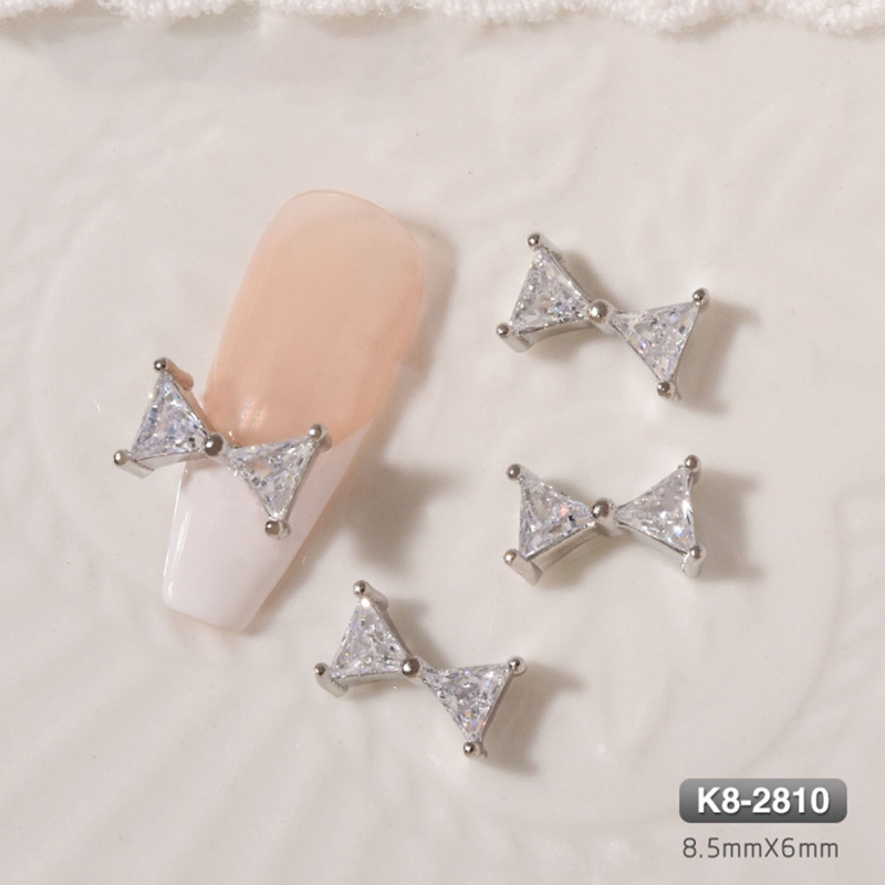 Phụ Kiện Nơ Đính Đá 3D Lấp Lánh Trang Trí Móng Nghệ Thuật