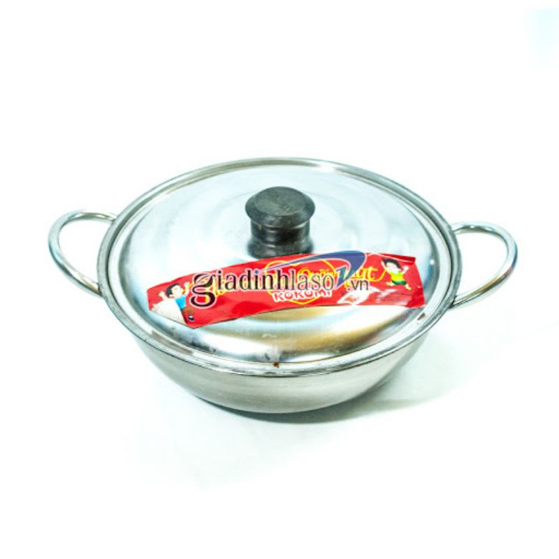 Nồi nấu mì,nồi lẩu inox có nắp