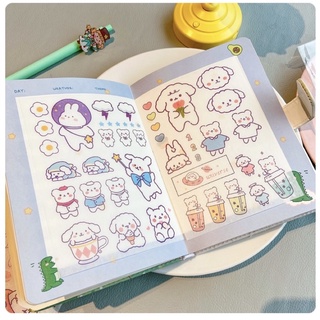 Set 4 Tờ Sticker Dễ Thương