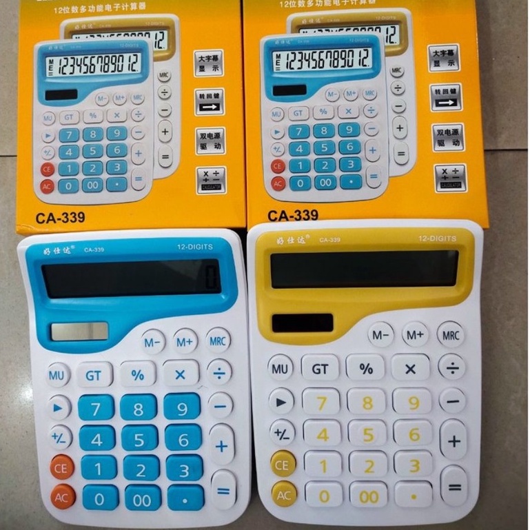 Máy Tính 12 Số CA-339 Sử Dụng Cả 2 Nguồn Pin Và Năng Lượng Mặt Trời - #maytinh
