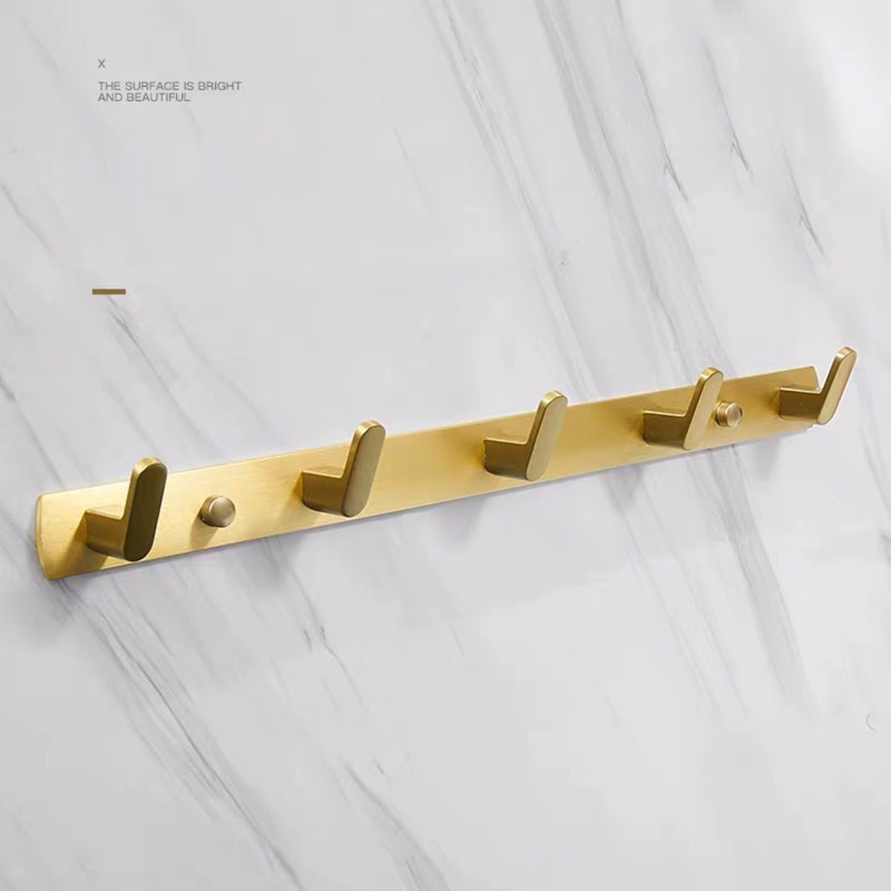 Móc Treo Khăn Tắm / Mũ / Chìa Khóa Bằng Nhôm Tiết Kiệm Không Gian Tiện Dụng