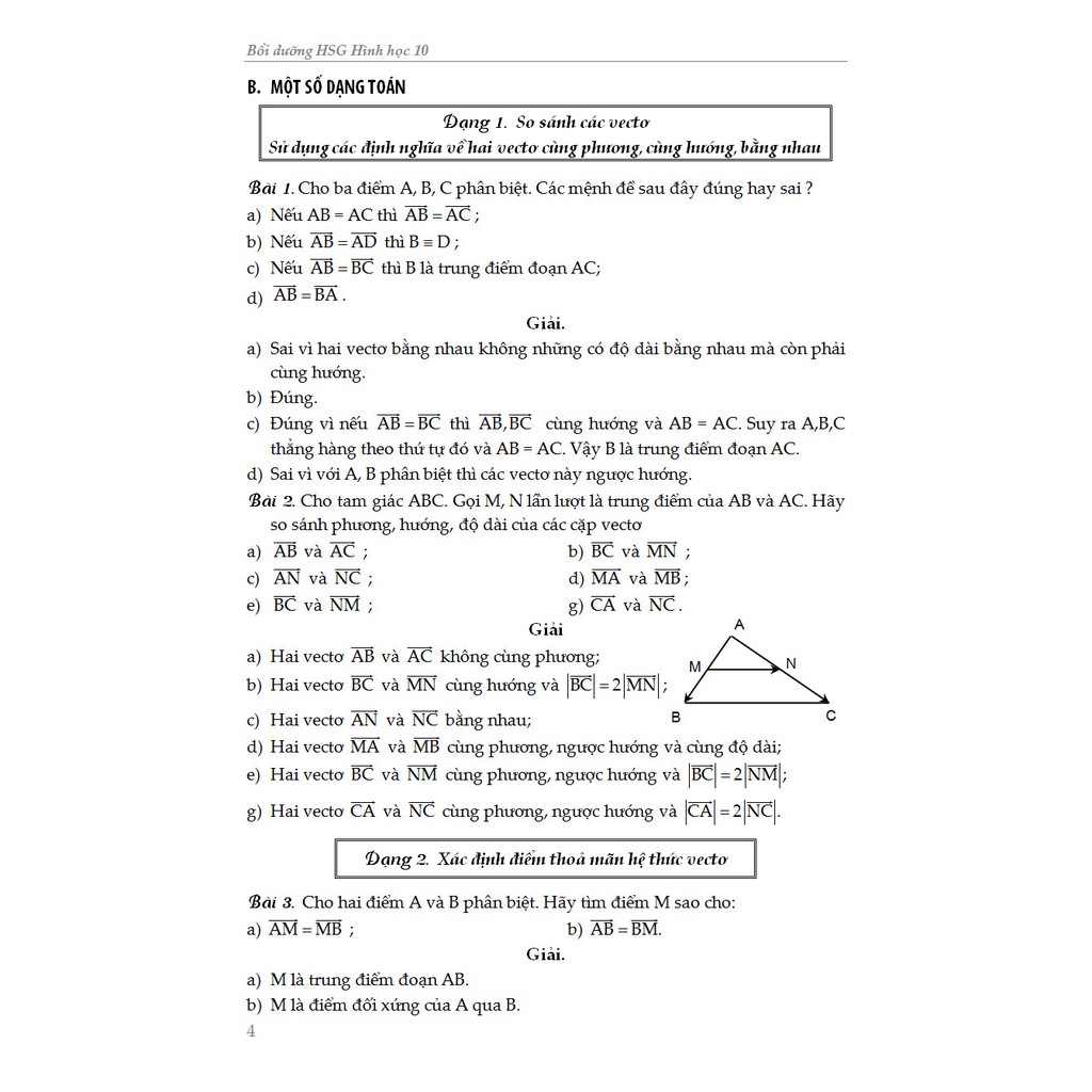 Sách - Bồi dưỡng học sinh giỏi Hình học 10