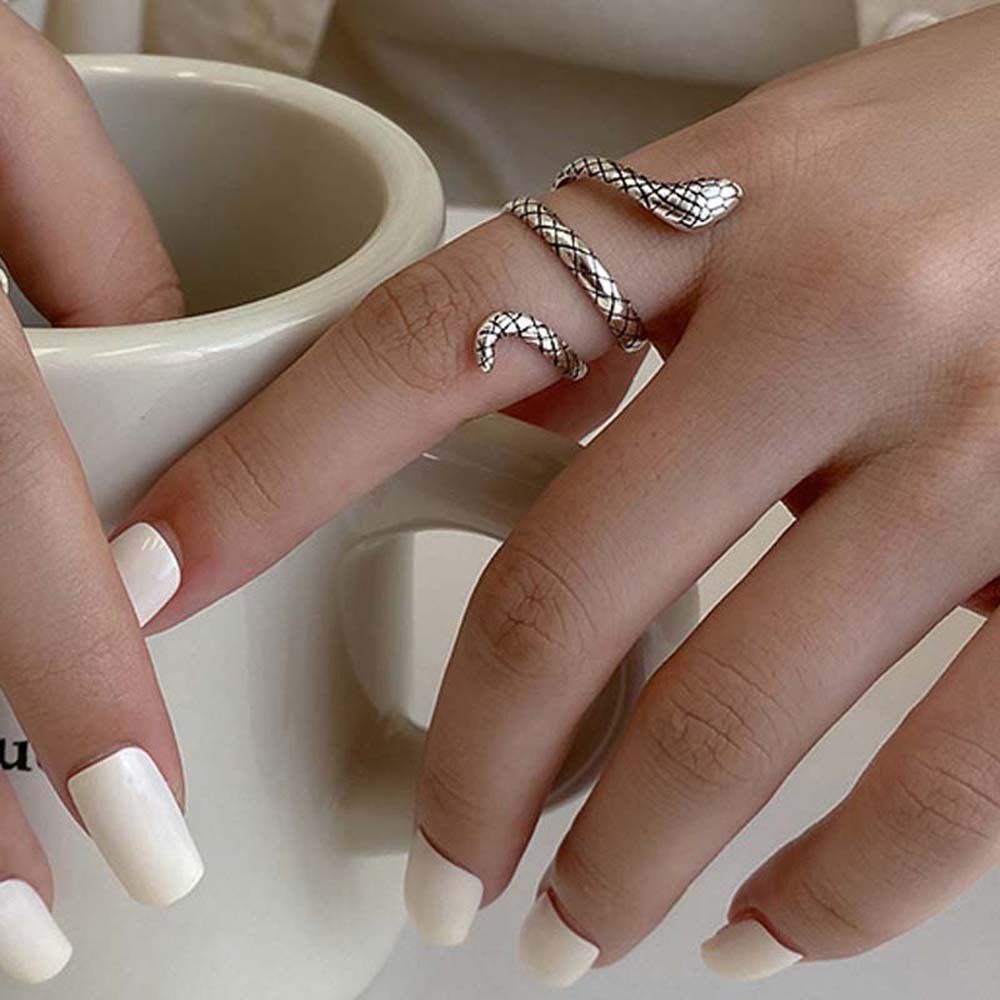 Nhẫn thời trang hình rắn/chim công/chim công cổ điển cá tính cho nữ