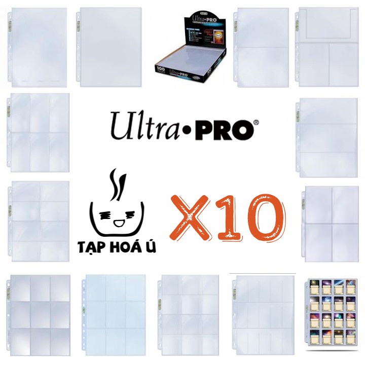 COMBO 10 SHEETS/TỜ ULTRAPRO PLATINUM DÙNG CHO BINDER A4 - 3 CÒNG (NHIỀU LOẠI)