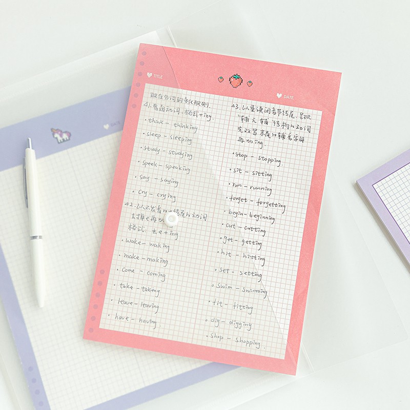 Giấy Note Ghi Chú Refill B5 💖 MGZC - Time Small Things Trang Trí Sổ Planner Bullet Journal Hàn Quốc