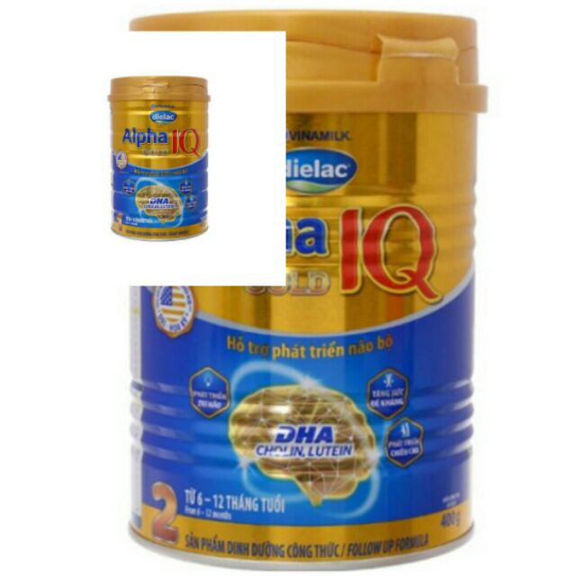 Sữa Dielac Alpha Gold IQ số 1 ,2/Lon 900g