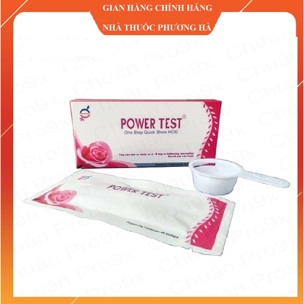 Que thử thai POWER TEST ( Bản chuẩn 5mm hộp 1 que + 1 cốc tay cầm thông minh)