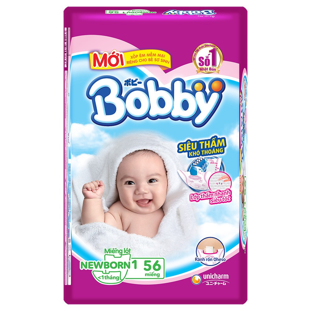 TÃ LÓT BOBBY NEWBORN-2 40/ NEWBORN 1 56