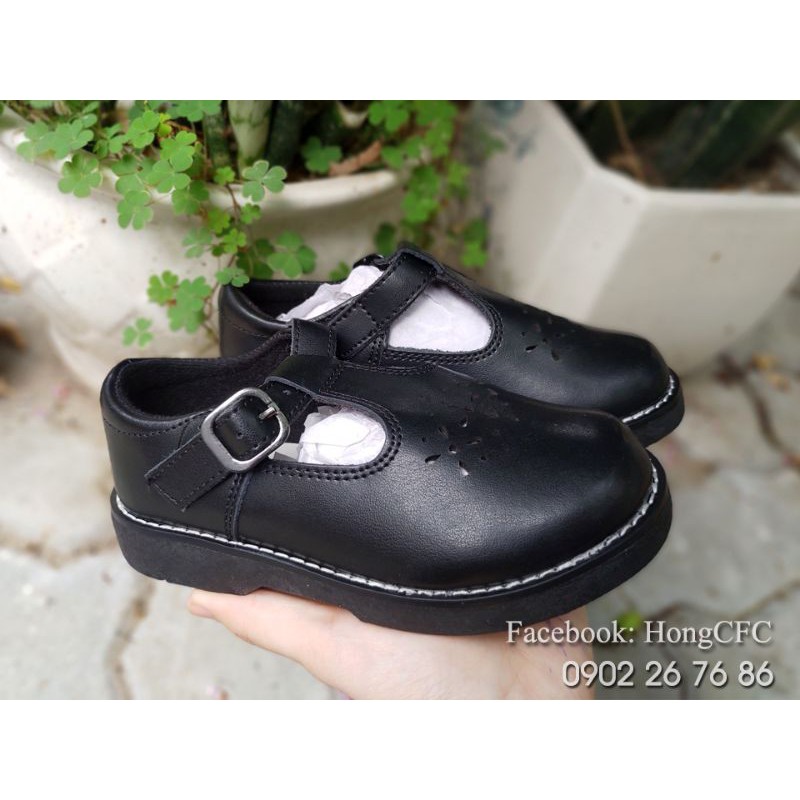 Giày da thật bé gái