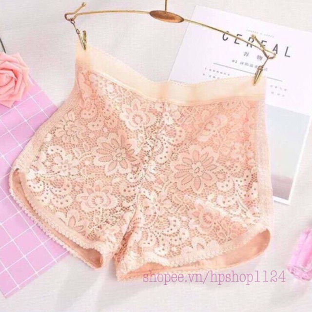 Quần đùi hoa cúc mặc trong váy 2 lớp