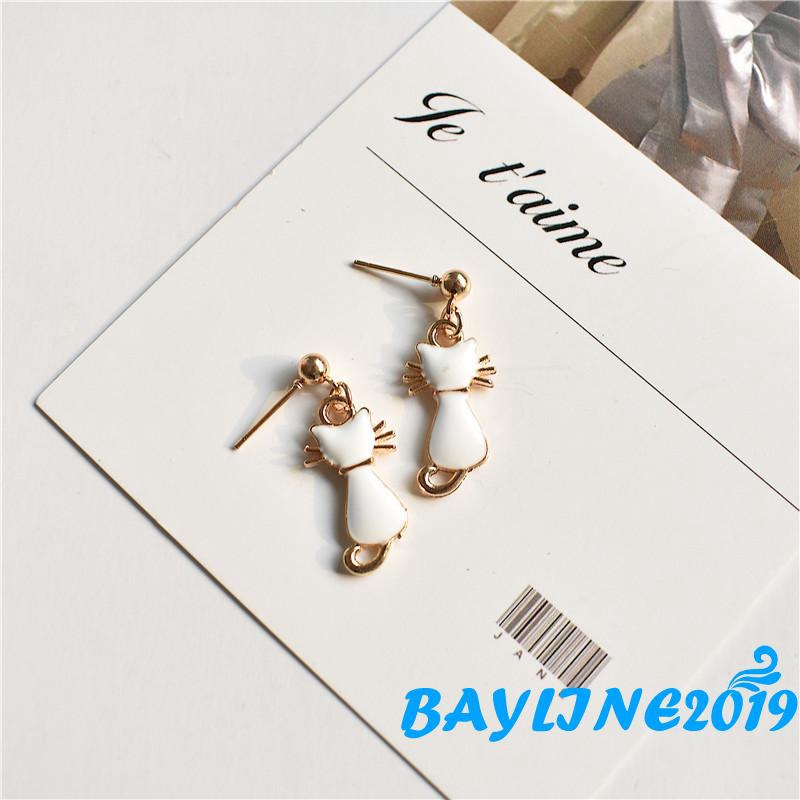 Đôi hoa tai hợp kim mạ vàng/ bạc thiết kế thời trang