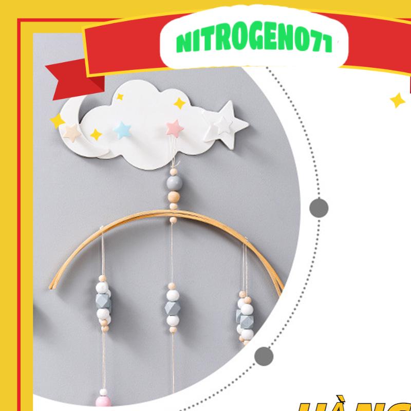 Nitrogen071 Người giữ chìa khóa tường đám mây Độ dính chắc chắn Treo Hình dạng dễ thương Vô giá Móc áo khoác phòng ngủ cho nhà