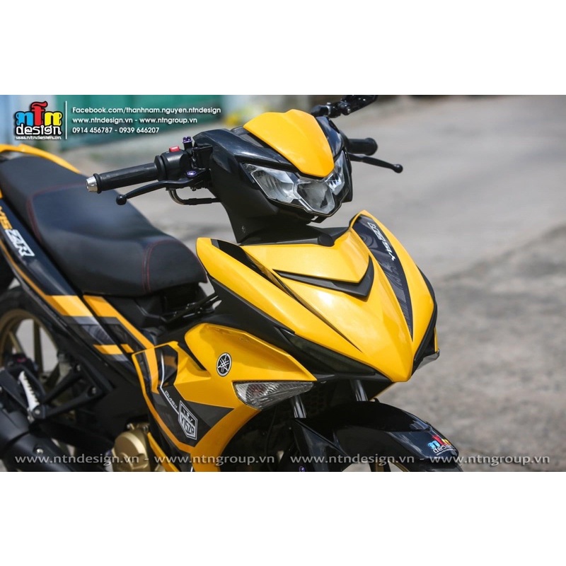 Dàn áo Exciter 150 vàng đen tem Y15zr mẫu tem 2022