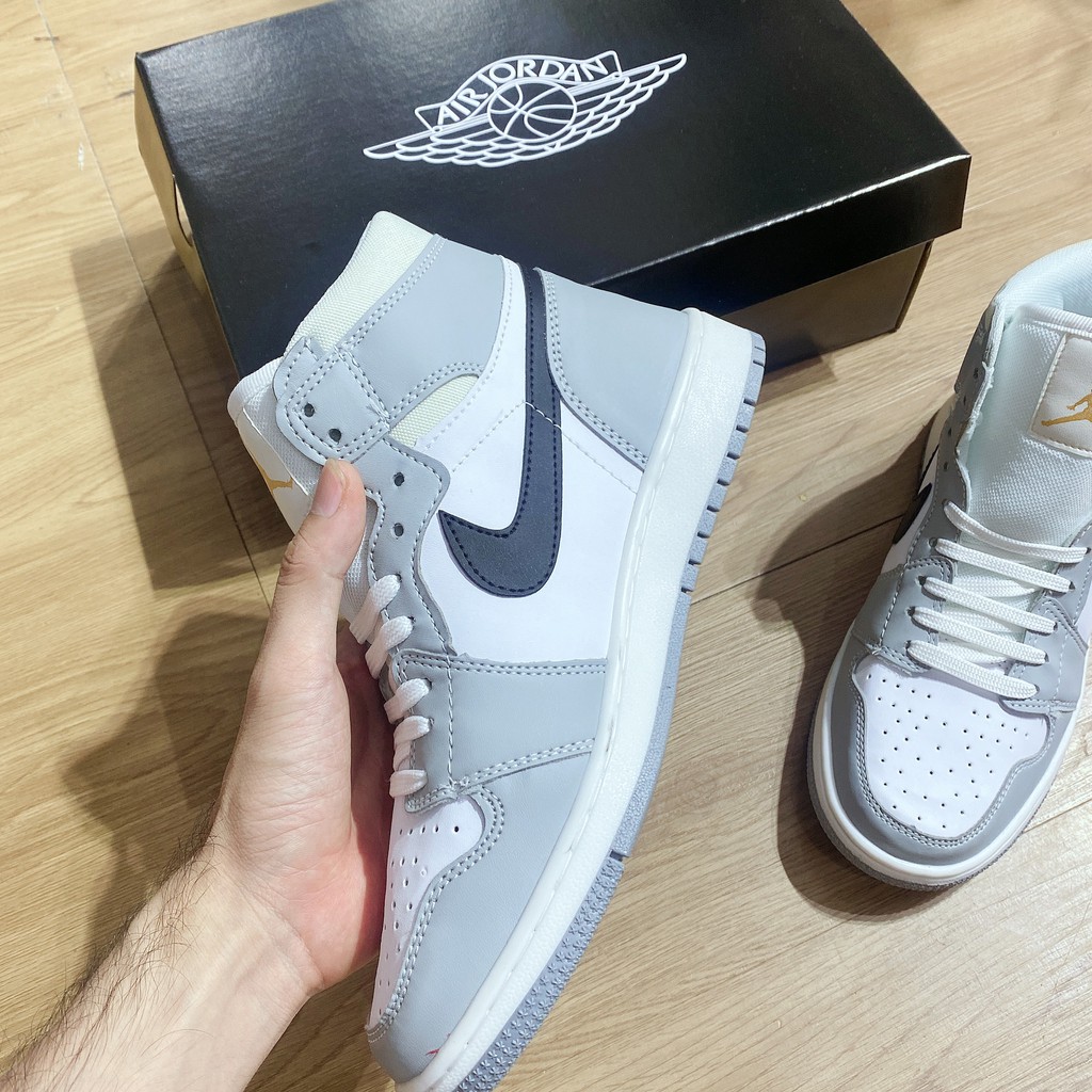 Giày Sneaker ❤️FREESHIP❤️ Giày JD Xám Cổ Cao - Giày Độn Đế Full Size Nam Nữ | BigBuy360 - bigbuy360.vn