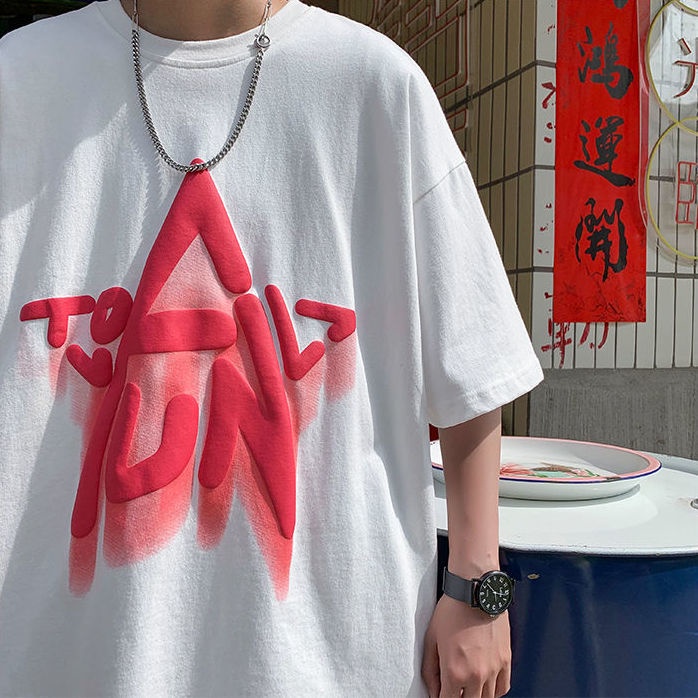 Áo Thun Ngắn Tay Form Rộng Phong Cách Năng Động Trẻ Trung Dành Cho Nữ