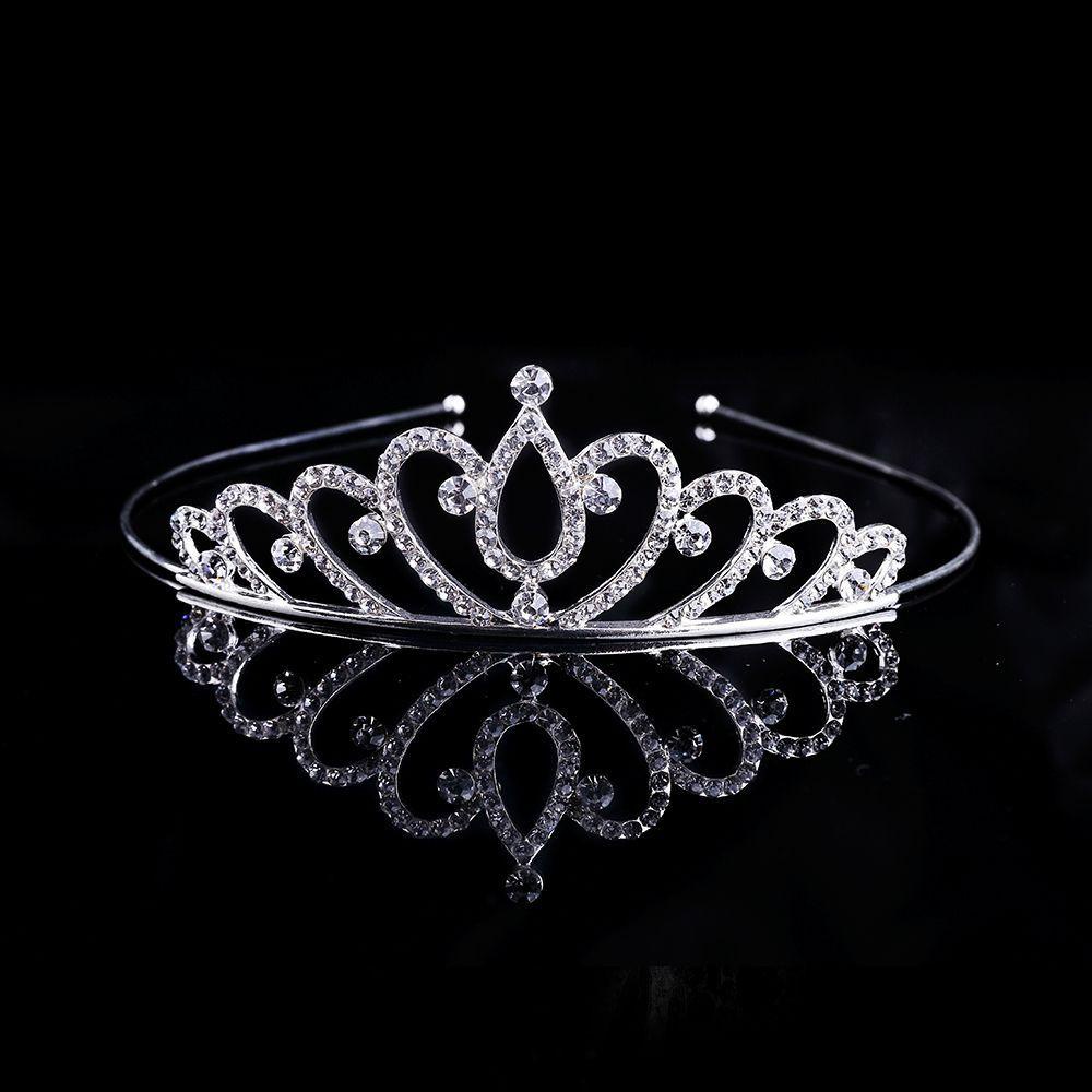 BERNARDO Vương Miện Cài Tóc Đính Đá Hình Trái Tim Thời Trang Chất Lượng Cao Cho Cô Dâu