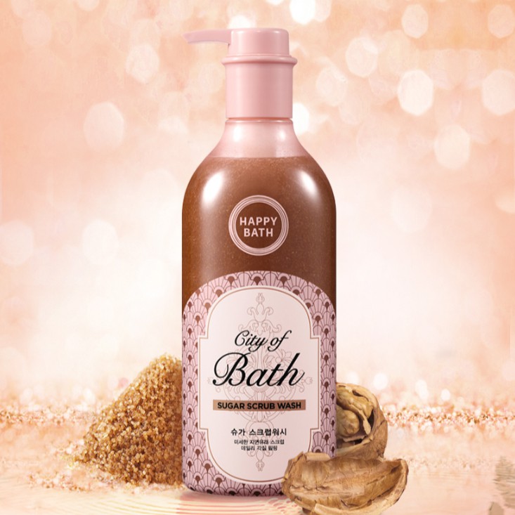 HAPPY BATH City of Bath Sugar Walnut Scrub Wash 650ml