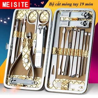 Bộ Bấm Móng Tay 19 Món Thép Không Gỉ-Bộ Cắt Móng Tay Cao Cấp