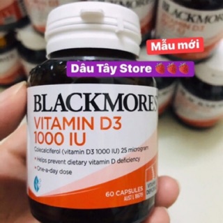 (CÓ SẴN) Blackmore Vitamin D3 – hỗ trợ Canxi// chống loãng xương HSD: 08/01/2023