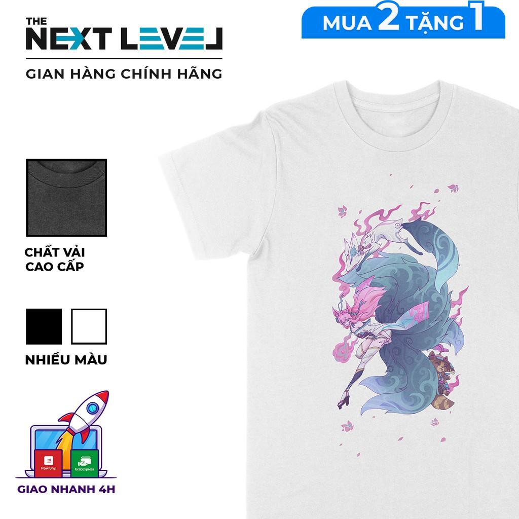 Áo thun Ahri & Teemo Unisex THE NEXT LEVEL, Cotton 100% nam nữ - BT0039