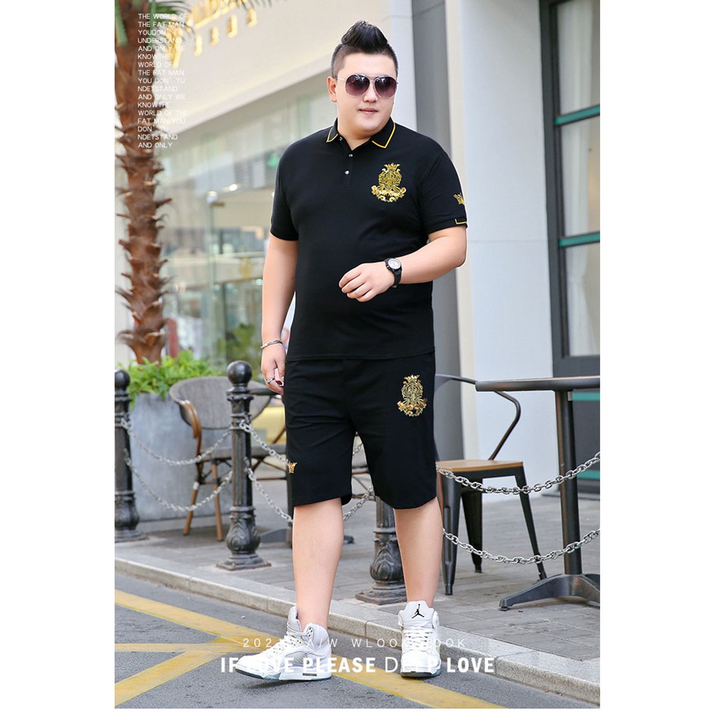 Bộ Quần Áo Thun Big Size cộc tay cổ bẻ Từ 70-85KG cho nam Bigsizevn