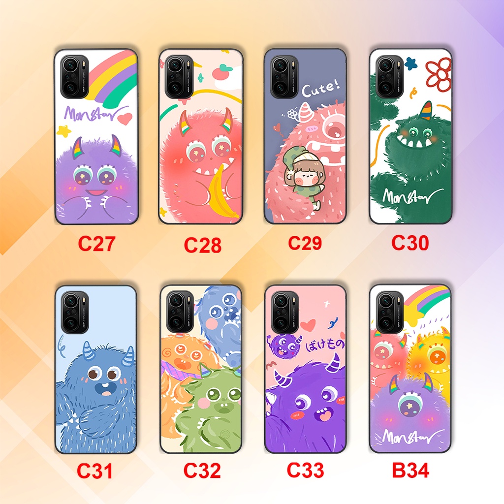 Ốp lưng Xiaomi Redmi K40 / K40 Pro / K40 Gaming / POCO F3 quái vật cute siêu đẹp